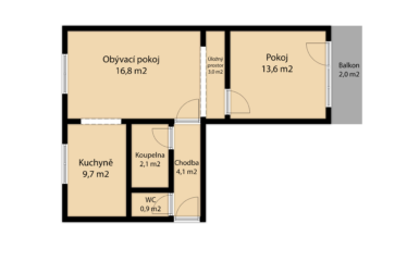 Prodej bytu 2+1 v Blansku